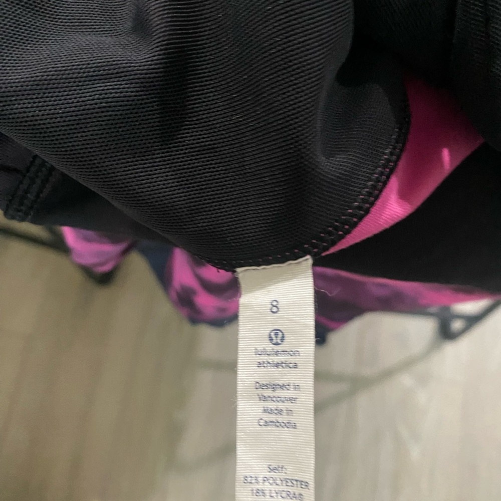 Lululemon Blooming Pixie Raspberry Black Sweaty E… - image 6